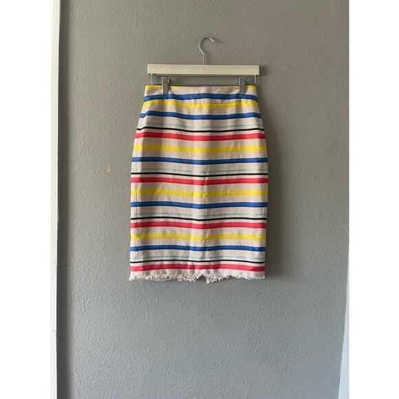 J. Crew‎ Striped Skirt - Picture 3 of 7